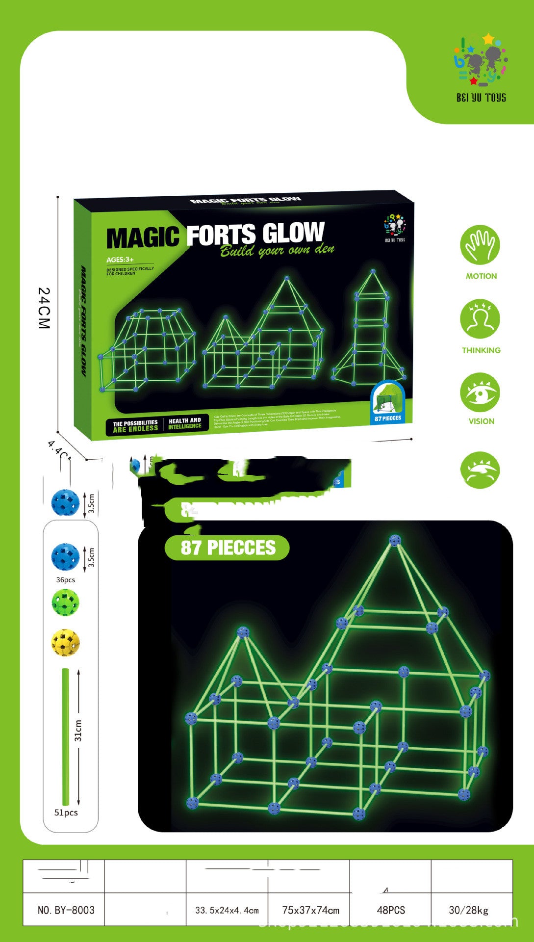 Make Sleep Overs Awesome! Fort Building Kit Construction Blocks Set Kids Toy Tents Fortress Builder Castles Tunnels Diy 3d Play House For Children Gift