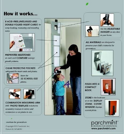 Growing Moments – Capture Your Child's Formative Years in a Personalized Memory Book, Growth Chart, Scrapbook and Journal