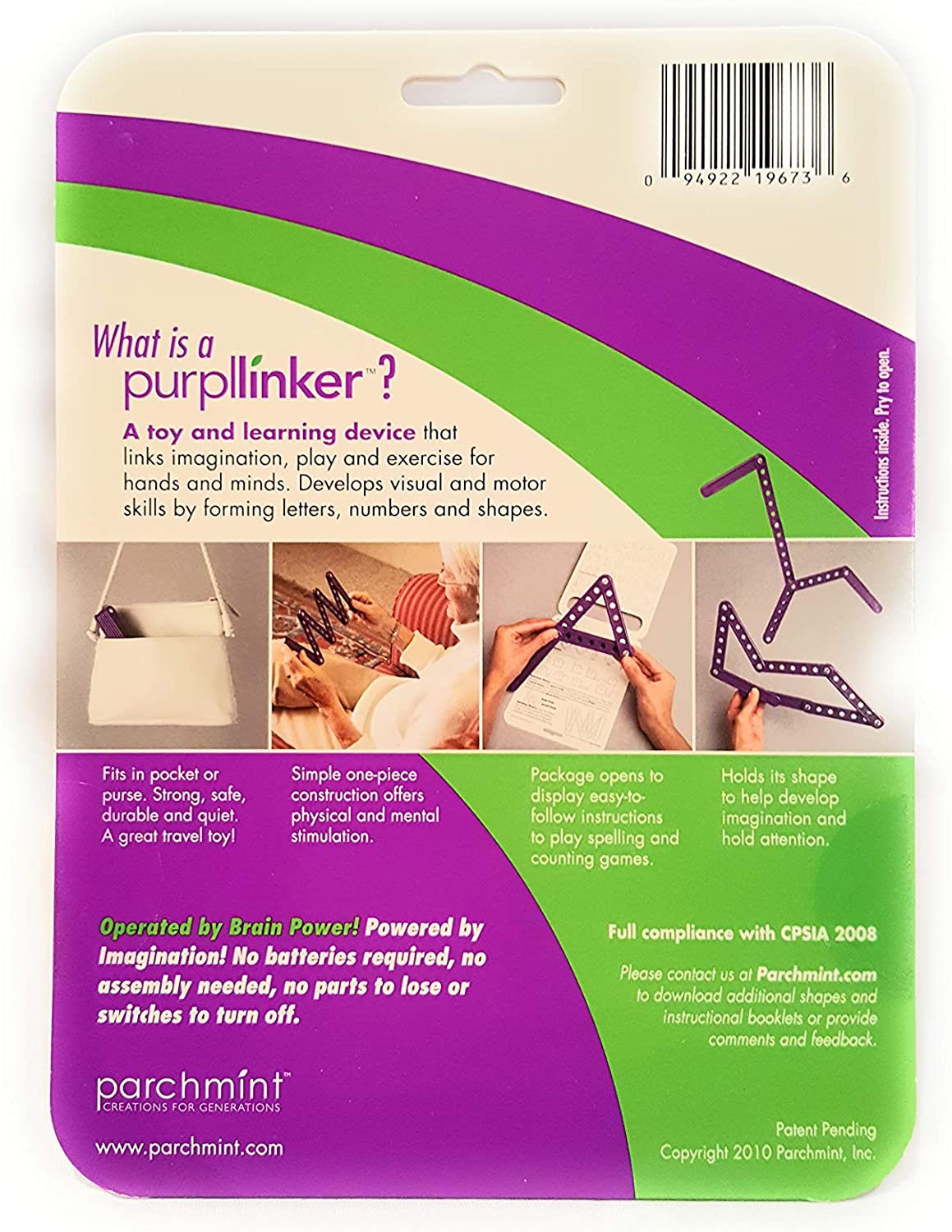 Purpllinker - Children Learn ABC's, Numbers and Make Shapes by Forming Them with Their Hands! Great for Home, Travel, Elementary Education and Homeschoolers!
